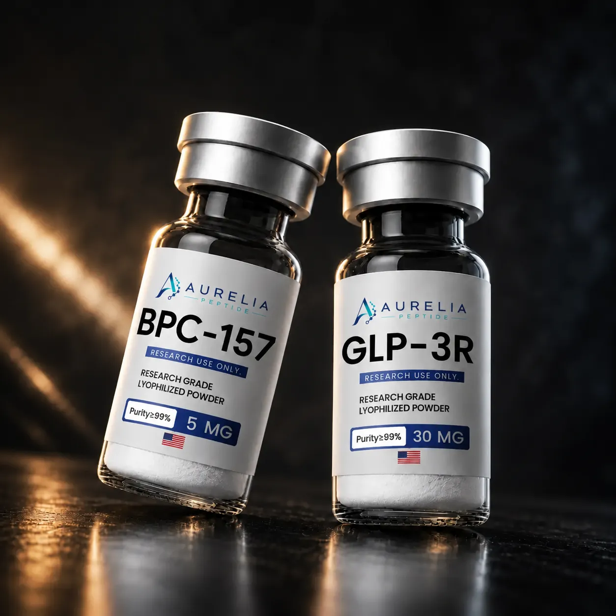 Aurelia Peptide research vials